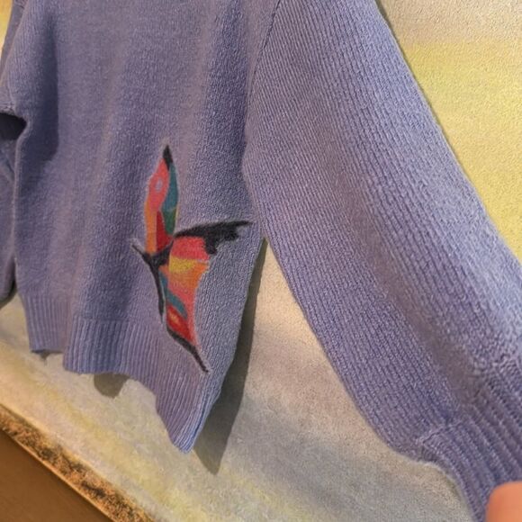 ZARA Knitwear Fancy Collection Winter Collection Butterfly Sweater Ladies - Picture 5 of 9